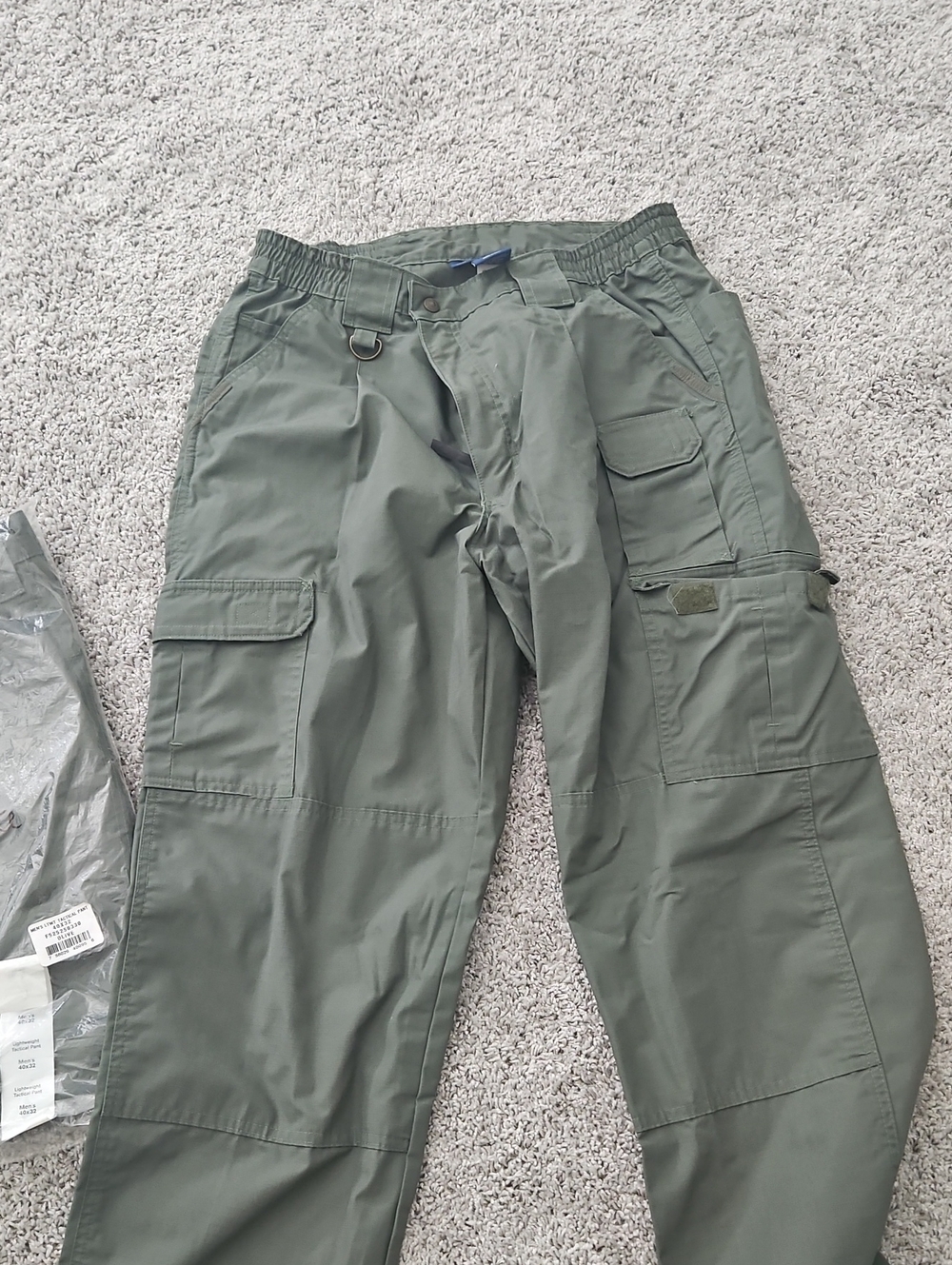Men's Olive Green Cargo Pants - Durable Utility Style.2 Pars One 38",40"
